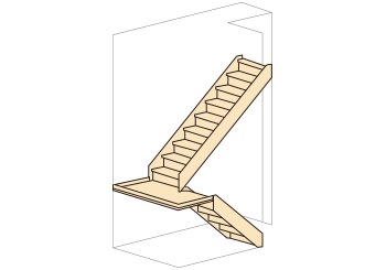 180度廻り階段