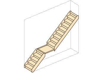 吉野桧 ひのき ヒノキ 無垢の木製階段